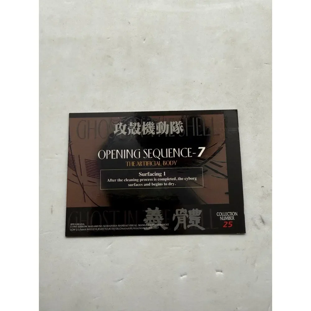 Ghost in the Shell 1995 Artificial Body Surfacing JPP Amada Card No.25